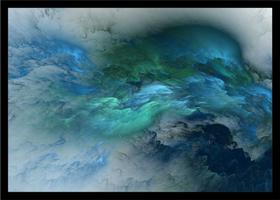 Quadro Decorativo Abstrato Artístico Moderno Com Moldura RC004