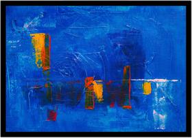 Quadro Decorativo Abstrato Artístico Moderno Cores Casas Lojas Salas Quartos Com Moldura RC058 Quadro Decorativo Abstrato Artístico Moderno Cores Casas Lojas Salas Quartos Com Moldura RC058