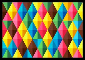 Quadro Decorativo Abstrato Artístico Moderno Cores Com Moldura RC021