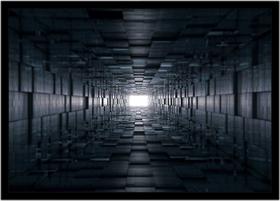 Quadro Decorativo Abstrato Artístico Moderno Luz Fim Do Túnel Salas Quartos Com Moldura RC073 Quadro Decorativo Abstrato Artístico Moderno Luz Fim Do Túnel Salas Quartos Com Moldura RC073