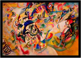 Quadro Decorativo Abstrato Artístico Moderno Pintura Representação Salas Quartos Com Moldura RC067 Quadro Decorativo Abstrato Artístico Moderno Pintura Representação Salas Quartos Com Moldura RC067