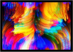 Quadro Decorativo Abstrato Artístico Moderno Pintura Representação Salas Quartos Com Moldura RC071 Quadro Decorativo Abstrato Artístico Moderno Pintura Representação Salas Quartos Com Moldura RC071