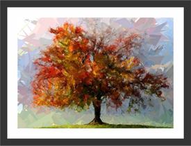 Quadro Decorativo Abstrato Árvore Salas Quartos Decorações Com Moldura Quadro Decorativo Abstrato Árvore Salas Quartos Decorações Com Moldura