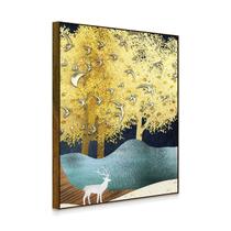 Quadro Decorativo Abstrato Aves e Alce, perfeito para quem ama momentos e a arte. Ideal para salas, quartos e escritórios.