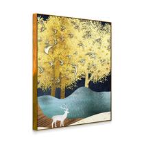Quadro Decorativo Abstrato Aves e Alce, perfeito para quem ama momentos e a arte. Ideal para salas, quartos e escritórios.