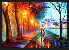 Quadro Decorativo Abstrato Casal Paris Umbrella Decorações Com Moldura Quadro Decorativo Abstrato Casal Paris Umbrella Decorações Com Moldura