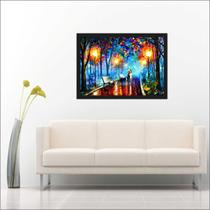 Quadro Decorativo Abstrato Casal Umbrella Decorações Com Moldura Quadro Decorativo Abstrato Casal Umbrella Decorações Com Moldura