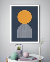 Quadro Decorativo Abstrato Círculo Espiral - 70X50Cm Quadro Decorativo Abstrato Círculo Espiral - 70X50Cm