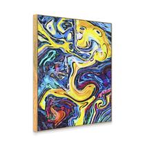 Quadro Decorativo Abstrato Colorido perfeito para quem ama momentos e a arte. Ideal para salas, quartos e escritórios.