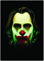 Quadro Decorativo Abstrato Coringa Super Heróis Nerd Geek Decorações Com Moldura G01