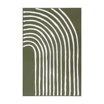 Quadro Decorativo Abstrato Curvas Brancas Moldura Madeira Luxo Quadro Decorativo Abstrato Curvas Brancas Moldura Madeira Luxo