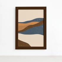 Quadro Decorativo Abstrato Dunas Mold Marrom 22x32cm Quadro Decorativo Abstrato Dunas Mold Marrom 22x32cm