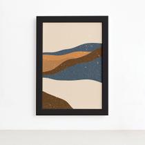 Quadro Decorativo Abstrato Dunas Mold Preta 22x32cm Quadro Decorativo Abstrato Dunas Mold Preta 22x32cm