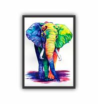 Quadro Decorativo Abstrato Elefante