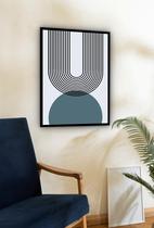 Quadro Decorativo Abstrato Espiral Circulo Cinza - 70X50Cm Quadro Decorativo Abstrato Espiral Circulo Cinza - 70X50Cm