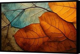 Quadro Decorativo Abstrato Folhas Canvas Filete Cozinha Salas Folhagens