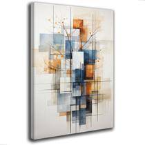 Quadro Decorativo Abstrato Formas Geometricas Moderno 60x40 cm Sala Quarto Escritório Tela Canvas Borda Infinita Quadro Decorativo Abstrato Formas Geometricas Moderno 60x40 cm Sala Quarto Escritório Tela Canvas Borda Infinita