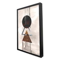 Quadro Decorativo Abstrato Geométrico em Moldura Caixa Quadro Decorativo Abstrato Geométrico em Moldura Caixa