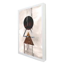Quadro Decorativo Abstrato Geométrico em Moldura Caixa Quadro Decorativo Abstrato Geométrico em Moldura Caixa