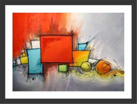 Quadro Decorativo Abstrato Geométrico Salas Quartos Decorações Com Moldura Quadro Decorativo Abstrato Geométrico Salas Quartos Decorações Com Moldura