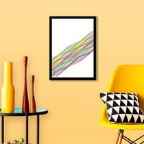 Quadro Decorativo Abstrato Linhas Formatos I Quadro Decorativo Abstrato Linhas Formatos I