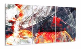 Quadro Decorativo Abstrato Luxo Fogo 120x60 cm