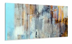 Quadro Decorativo Abstrato Madeira Sala 120x60 cm Quadro Decorativo Abstrato Madeira Sala 120x60 cm