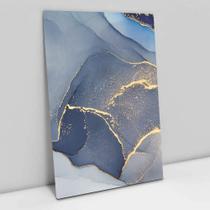 Quadro Decorativo Abstrato Mármore Azul Clean em tela Canvas Quadro Decorativo Abstrato Mármore Azul Clean em tela Canvas