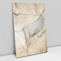 Quadro Decorativo Abstrato Mármore Branco Perolado em tela Canvas Quadro Decorativo Abstrato Mármore Branco Perolado em tela Canvas