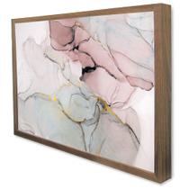 Quadro Decorativo Abstrato Mármore Prime Luxo em Moldura Caixa
