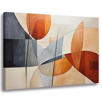 Quadro Decorativo Abstrato Moderno Geométrico Sala Quarto Escritório 60x40 Cm Tela Canvas Borda Infinita Quadro Decorativo Abstrato Moderno Geométrico Sala Quarto Escritório 60x40 Cm Tela Canvas Borda Infinita