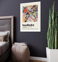 Quadro Decorativo Abstrato Poster Kandinsky - 70x50cm