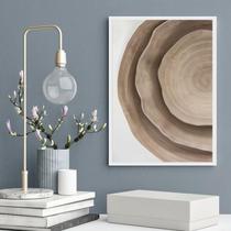 Quadro Decorativo Abstrato Rústico Marrom 45X34Cm - Vidro Quadro Decorativo Abstrato Rústico Marrom 45X34Cm - Vidro