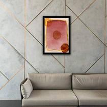 Quadro Decorativo Abstrato Tons Marsala I