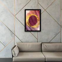 Quadro Decorativo Abstrato Tons Marsala II 45x34cm