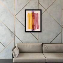 Quadro Decorativo Abstrato Tons Marsala Iii 45X34Cm