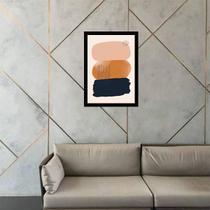 Quadro Decorativo Abstrato Tons Terrosos II 34x23cm