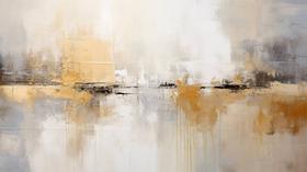 Quadro Decorativo Abstrato Toque Elegante e Natural para sua Decoração