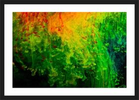 Quadro Decorativo Abstrato Verde Moderno Salas Decoração
