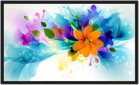 Quadro Decorativo Abtstrato Flores Decorações Salas Com Moldura TT08 Quadro Decorativo Abtstrato Flores Decorações Salas Com Moldura TT08