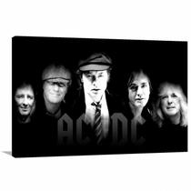 Quadro Decorativo AC DC - Retrô - Rock - Tela em Tecido Quadro Decorativo AC DC - Retrô - Rock - Tela em Tecido