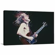 Quadro Decorativo AC DC - Rock - Show - Tela em Tecido Quadro Decorativo AC DC - Rock - Show - Tela em Tecido