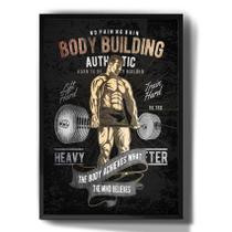 Quadro Decorativo Academia Fisiculturismo Bodybuilder - Tribos