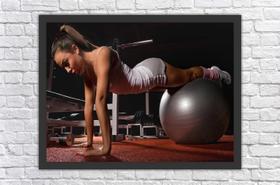 Quadro Decorativo Academias Fitness Pilates Ginástica Salas Decorações Com Moldura Quadro Decorativo Academias Fitness Pilates Ginástica Salas Decorações Com Moldura