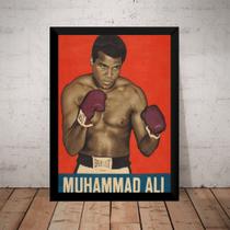 Quadro Decorativo Academias Lutas Boxe Muhammad Ali Retro Quadro Decorativo Academias Lutas Boxe Muhammad Ali Retro