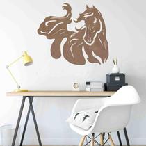 Quadro Decorativo Adorno Cavalo 3Mm Vado - Mdf