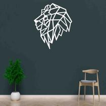 Quadro Decorativo Adorno Leão III 3mm Vazado - Mdf