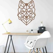 Quadro Decorativo Adorno Lobo 3mm Vazado - Mdf
