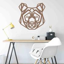 Quadro Decorativo Adorno Urso II 3mm Vazado - Mdf