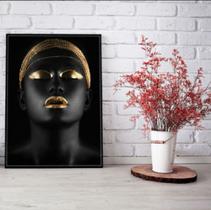 Quadro Decorativo Africana Gold